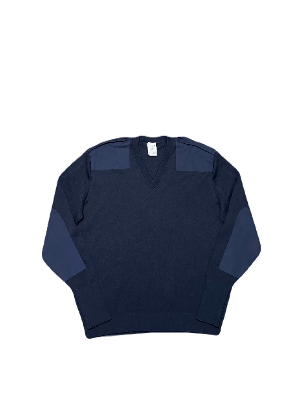 Logistik Mens 100% Wool Commando Sweater Made In Canada Military Navy Blue
